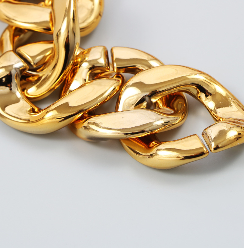 Ins Street Личность Металлическая Золотая Толстая Цепочка Широкая Цепочка На Талию Украшение