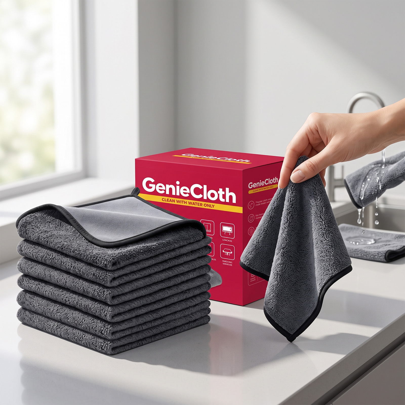 Cleaning Cloths Are Suitable For Cleaning Car Windshields, Interior Leather, Kitchen Countertops, And Dining Table Glass Surfaces.