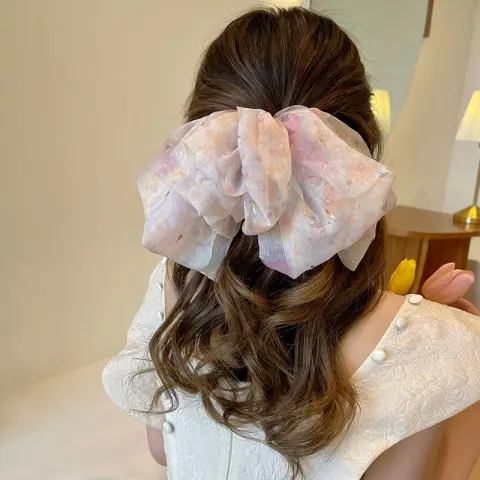 Women's High-quality Back Head Hair Accessories with Bow Hairpin