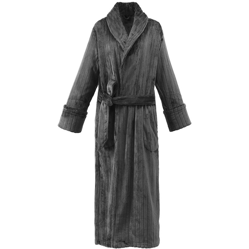 Title 4, Plush Coral Wool Warm Casual Bathrobe