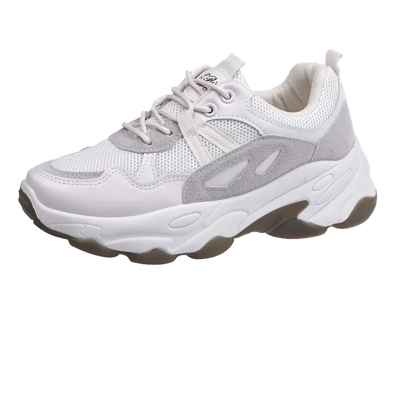 Women's Thick-soled Inner Heightening Panda Casual Mesh Sneakers