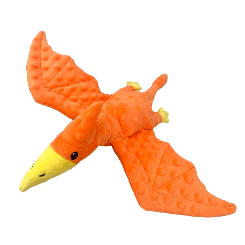Squeaky Dog Toys Plush Dog Toy With Crinkle Paper Stuffed Durable Dog Chew Toys For Small Middle And Large Dogs Pterodactyl 3