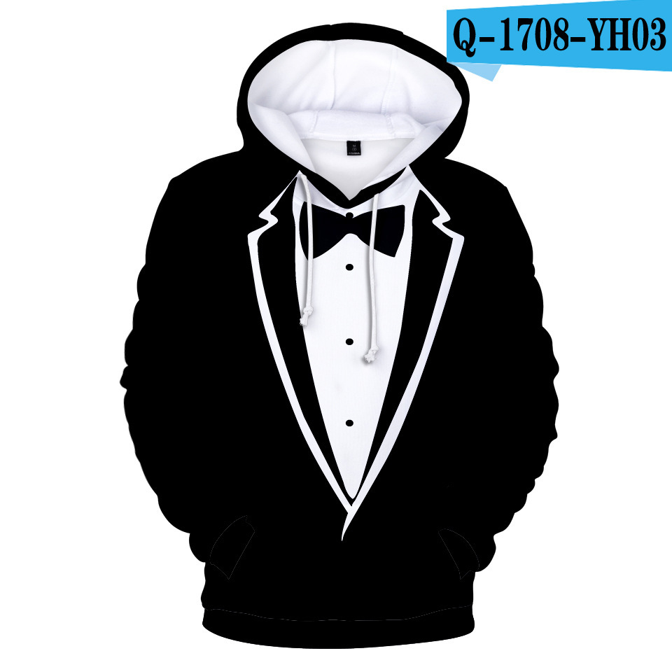 Digital Printed Cashmere Hooded Sweater For Suit