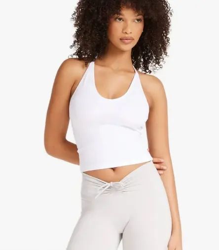Yoga Outfit With Built-in Pads Halter Tank