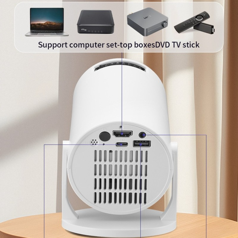 Android Mini Projector Smart HD 5G4K WiFi Wireless Bluetooth Office Home Theater — image 12