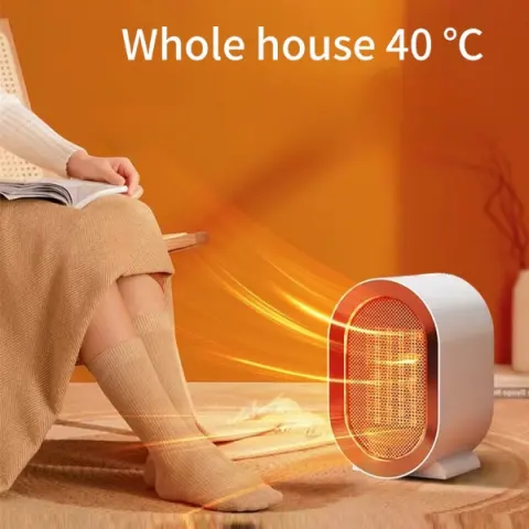 Desktop Electric Heater Mini Portable Fan 220V PTC Ceramic