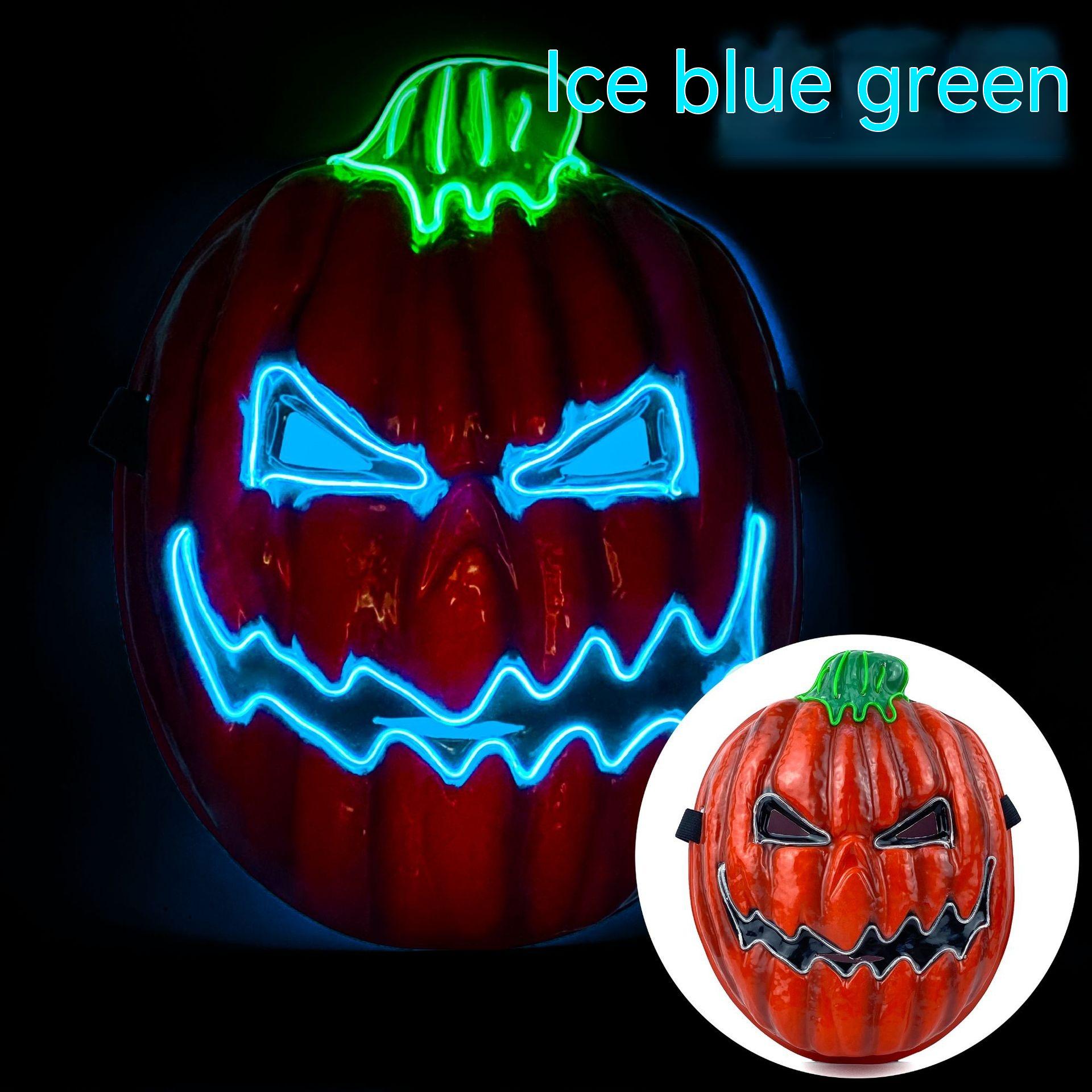 Ice Blue Green Red Pumpkin