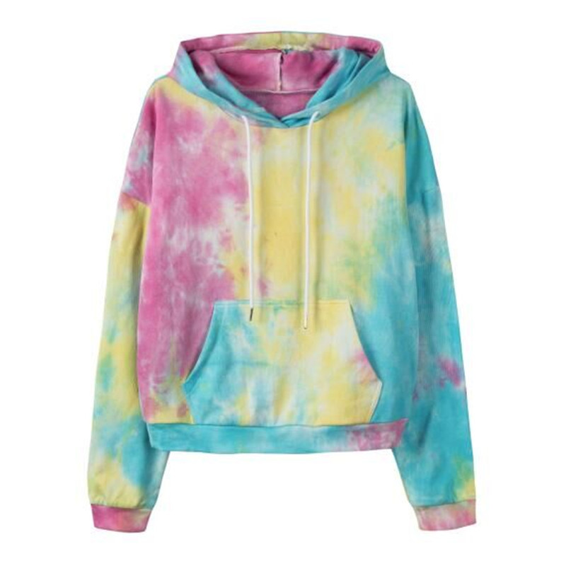 Title 1, Tie-dye pocket hooded sweatshirt top