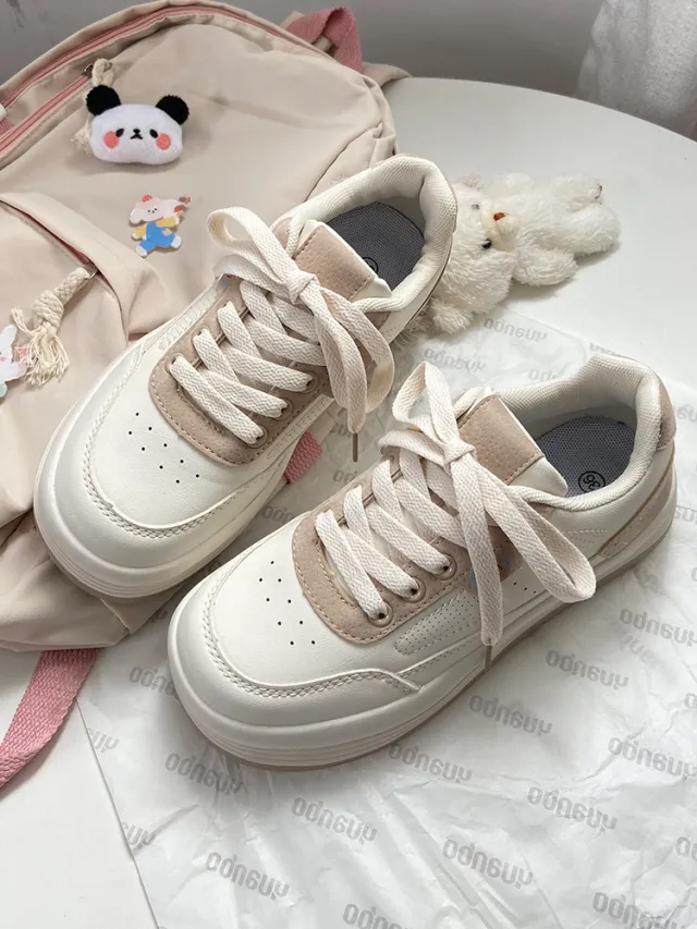 Big Toe Shoes Cute Student Thick Sole Shoes Brown - Shop at LoveMi