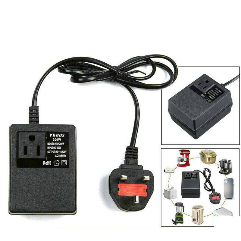 200W Power Voltage Converter Transformer Step-Down 220V240V To 110V120V UK