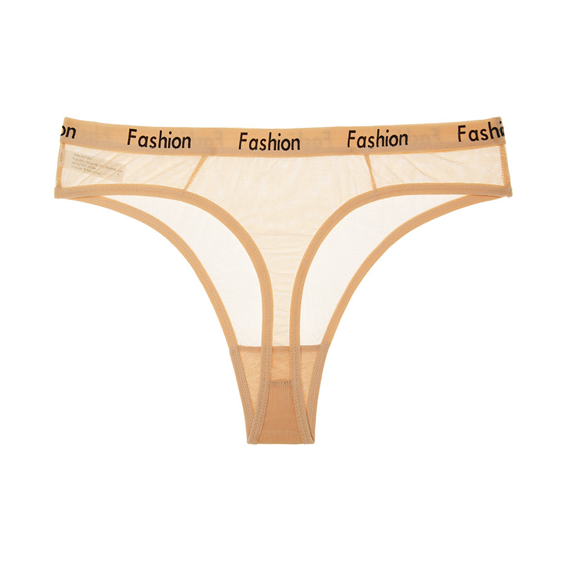 Title 2, Culotte Thong Femme Mesh Transparent Taille Bas...