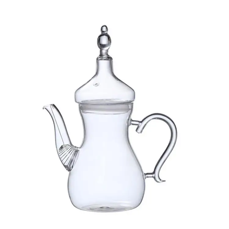 Household High Borosilicate Transparent Arabic Glass Pot