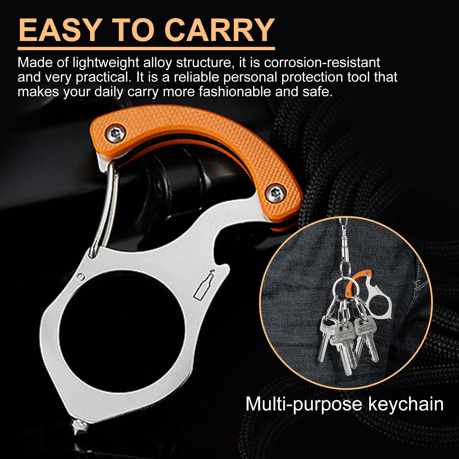 Jue-Fish Keychain With Bottle Opener - Creative Multi-Purpose Alloy Bottle Opener For Car Keychains 3