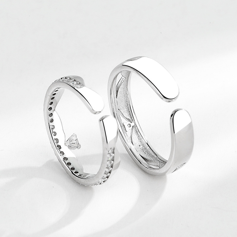 Title 5, Anello in argento sterling moda coppia