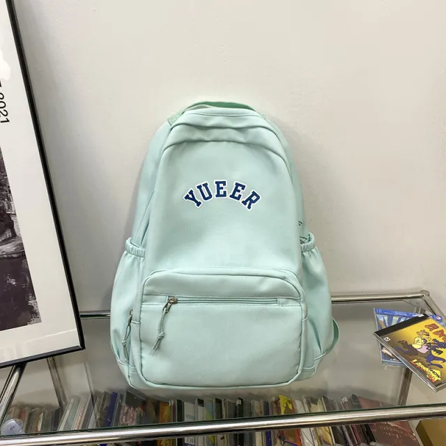 Simple Backpacks School Bags Student Girls Nylon Bag Women Green - Shop at LoveMi