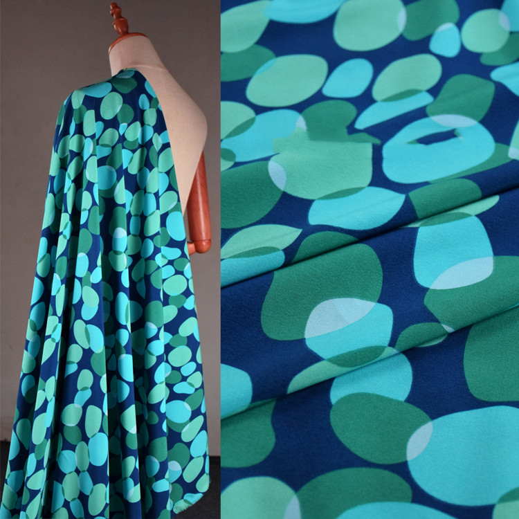 Pebble Print High-grade Dress Fabric
