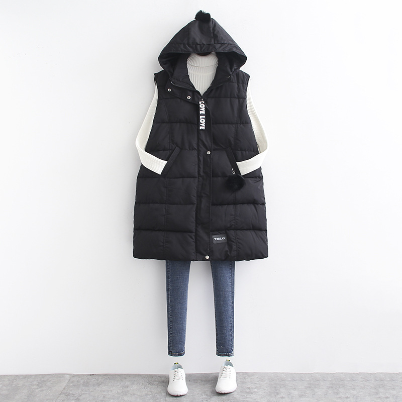 Winter New Extended A-version Cotton Vest