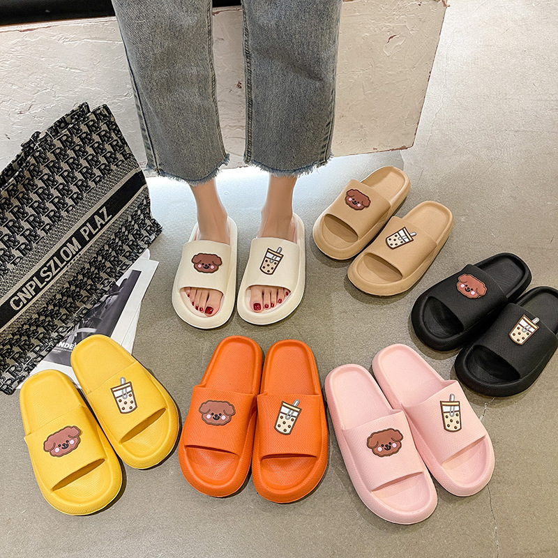 Indoor Wear Light Cute Soft Bottom Household One-word Slippers