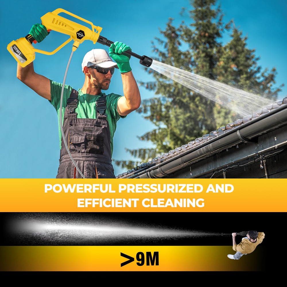 4000W Cordless Car High Pressure Washer Jet Water Cleaner Gun With 2 Battery — image 8