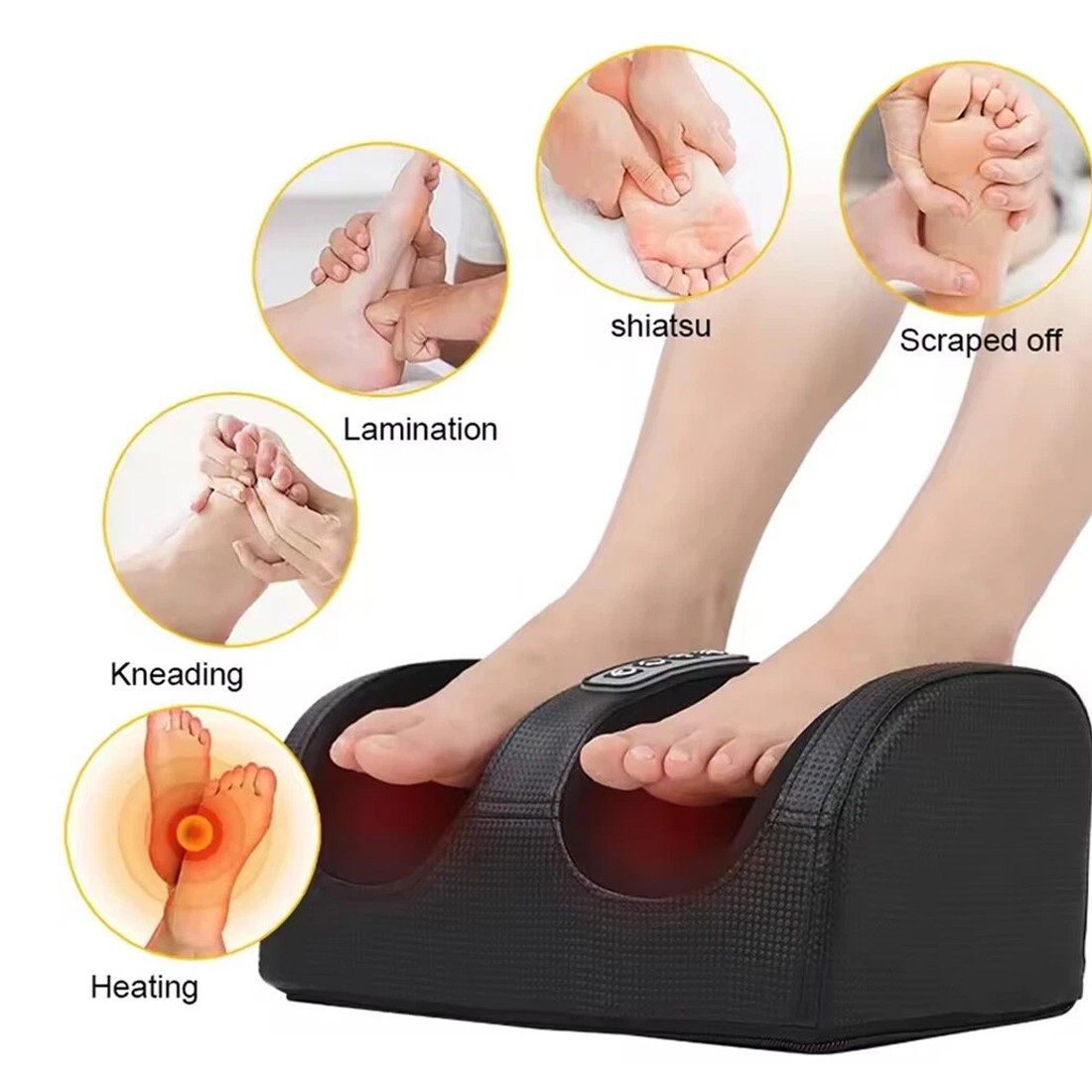 NEW Foot Leg Vibration Blood Circulation Booster Feet Massager Kneading Pain Relief UK