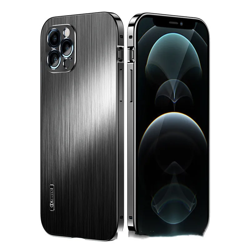 Suitable For All Inclusive Metal Shatter Resistant Brushed Sleeves For Mobile Phone Cases – image 5