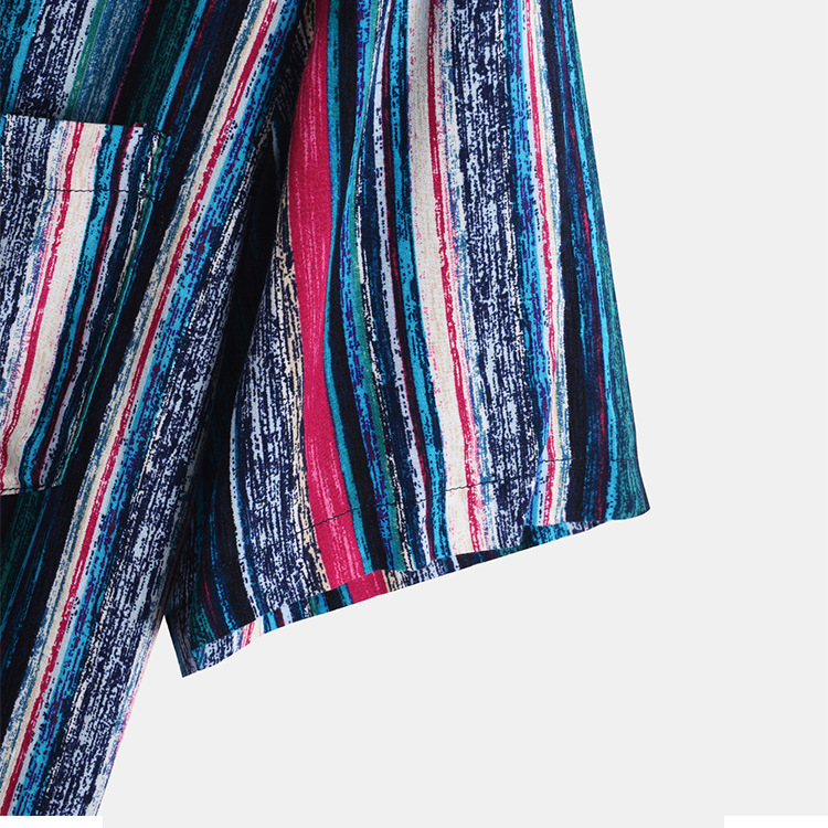 Men's Large Size Loose Wide Sleeve Shirt