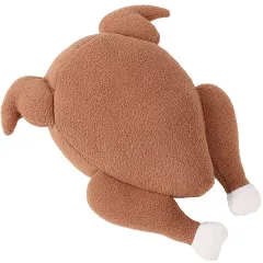 Roast Turkey Vegetable Sniff Hide Food Leakage Training Play Plush Toy - Brown - View 1