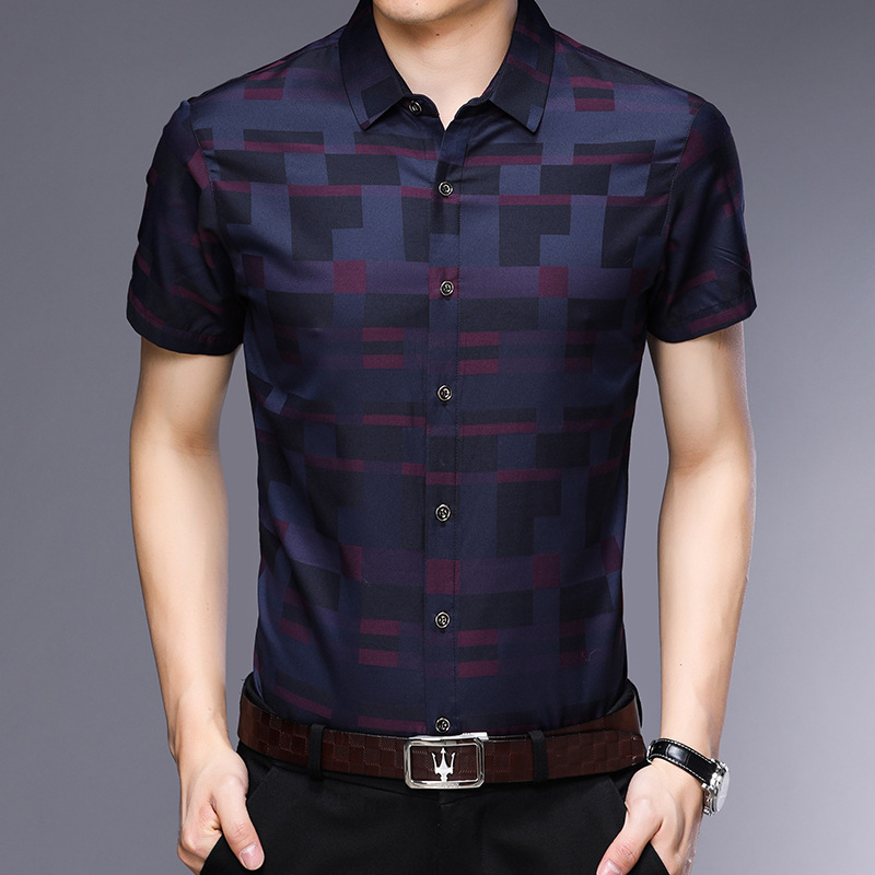 Title 7, Chemise casual de mode infroissable pour homme,...