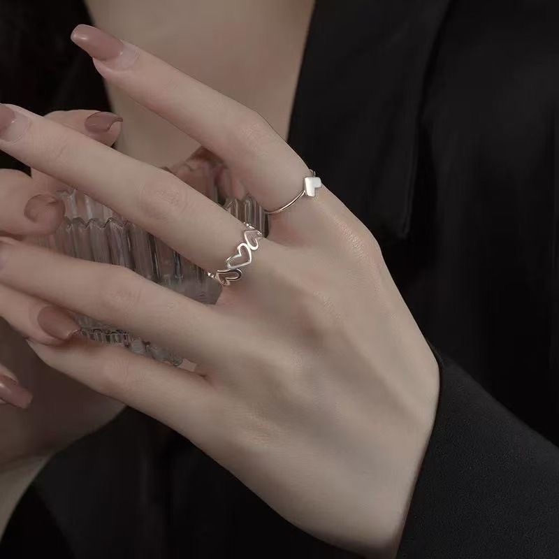 Dark Style Liquid Metal Spider Ring, Ins Trendy Cool Adjustable Ring For Girls