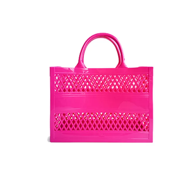 Women's Personality Multicolor Fashion Large Capacity Hollow Tote Bag Rose - Shop at LoveMi