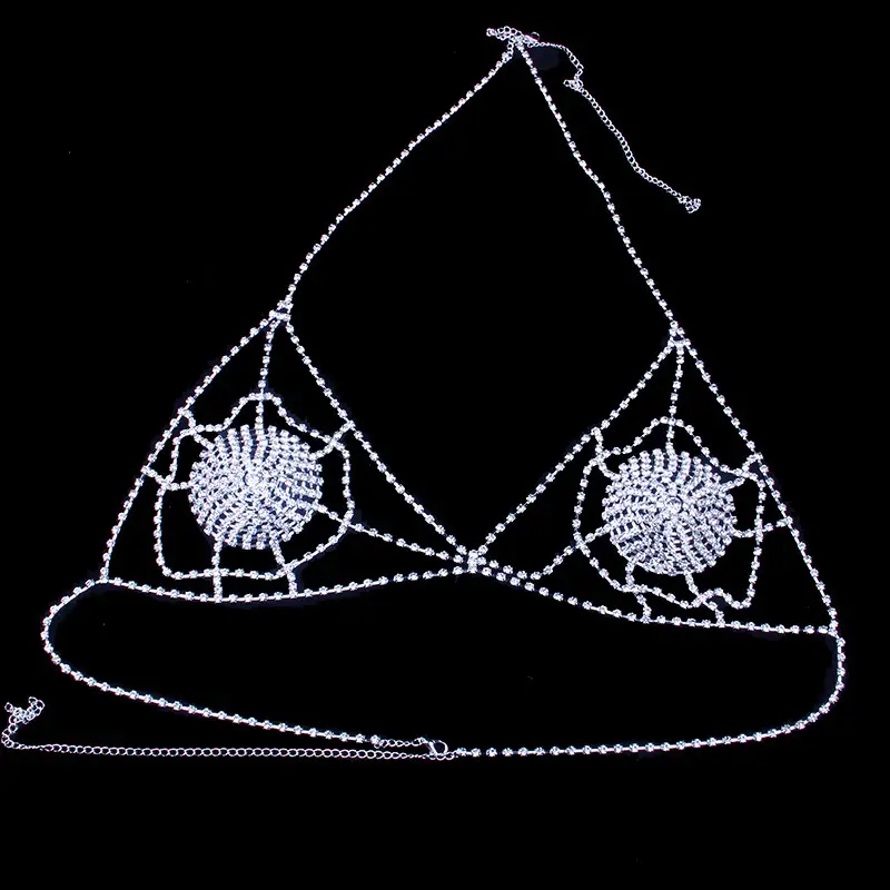 Rhinestone Body Chain Retro Exaggerated Personality Fashion Hollow