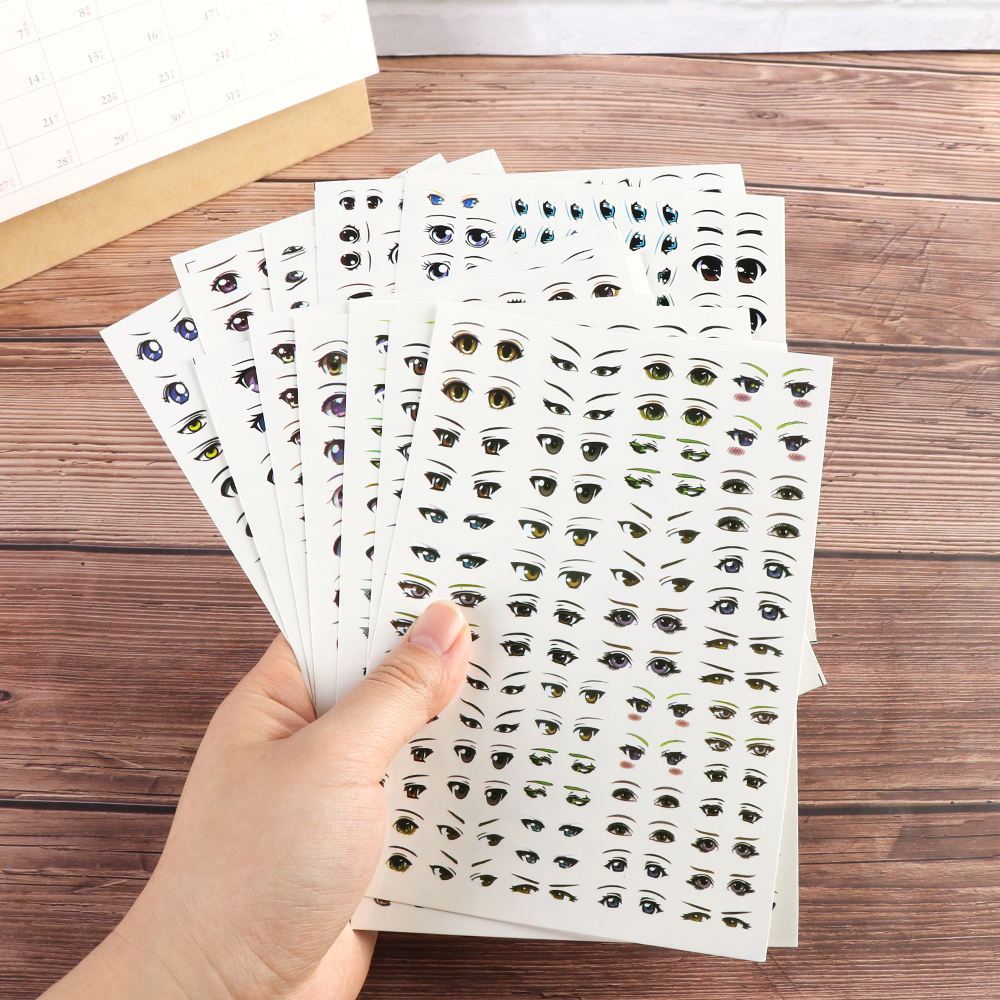 Soft Clay Face Eye Water Sticker