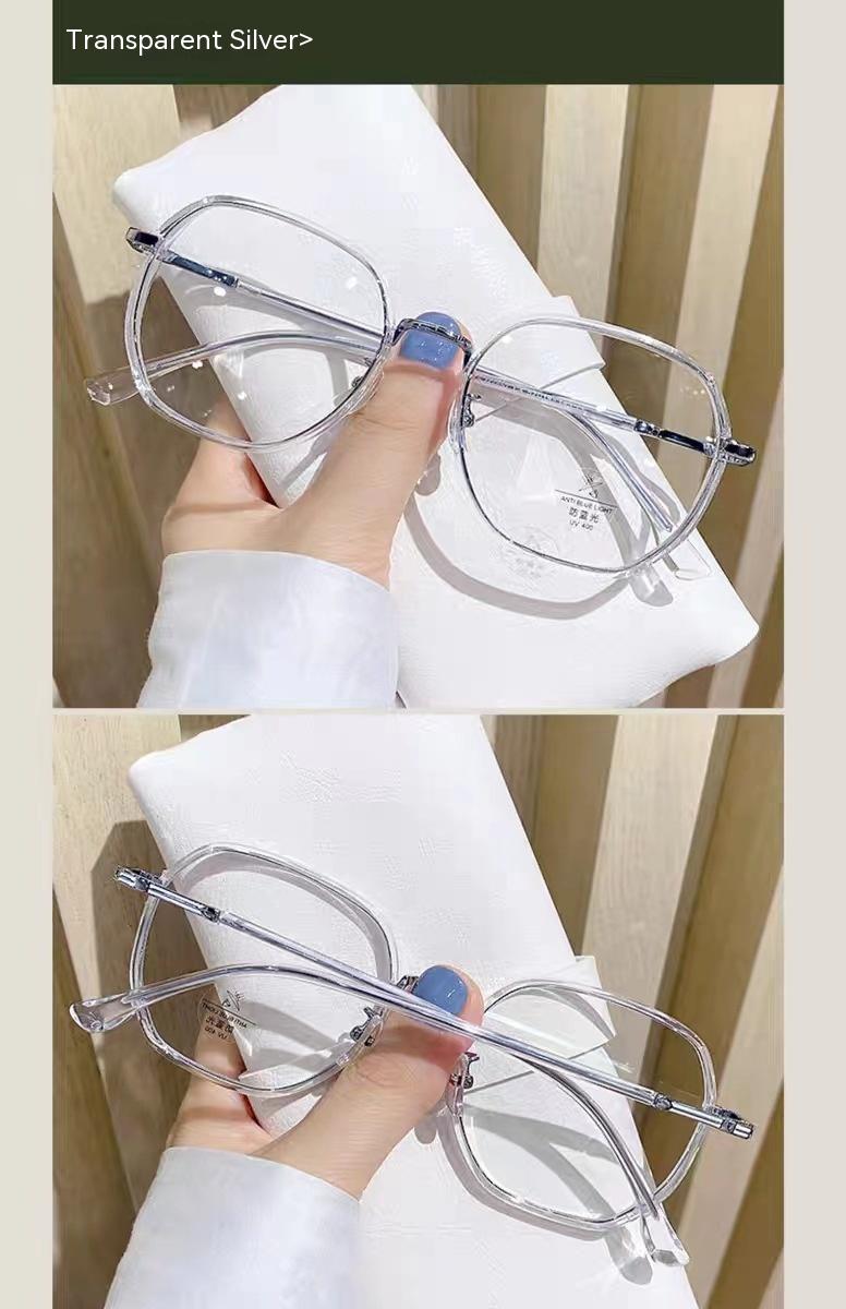 Transparent Glasses Myopia Slimming Glasses Frame Light Polygon Frame - Image 10