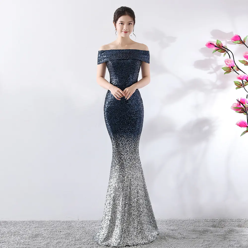 Birthday Party Dress Slimming Host Long