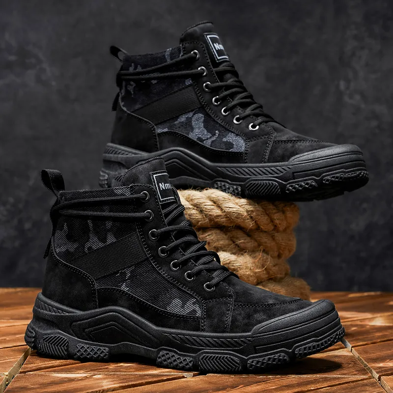 High-top Martin Boots For Men, Autumn, Work