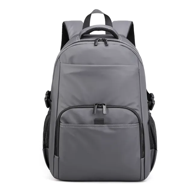 Men's High School Large Capacity Simple Computer Sports Travel Backpack Grey - Shop at LoveMi
