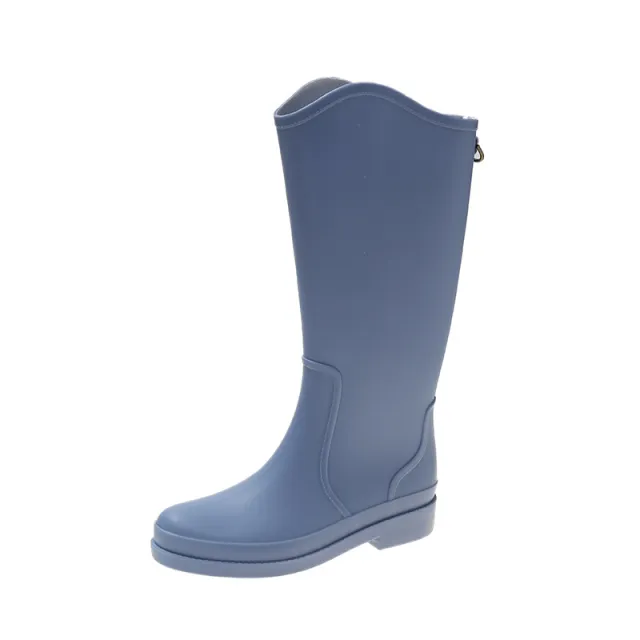 Women's Waterproof And Non slip Long Tube Warm Fleece Socks Overshoes Blue - Shop at LoveMi