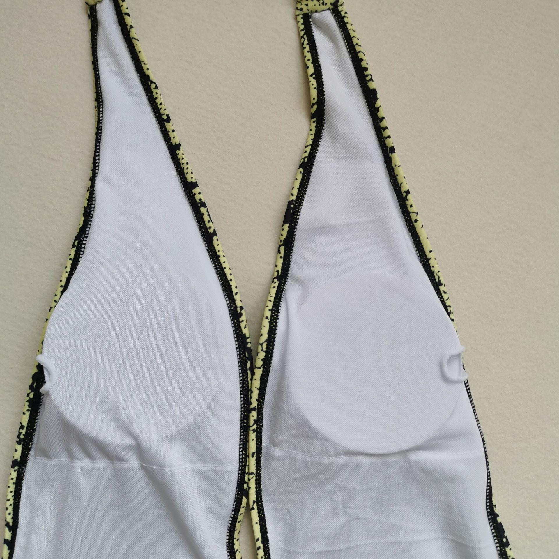 European And American One Piece Swimsuit Plus Size Solid Color