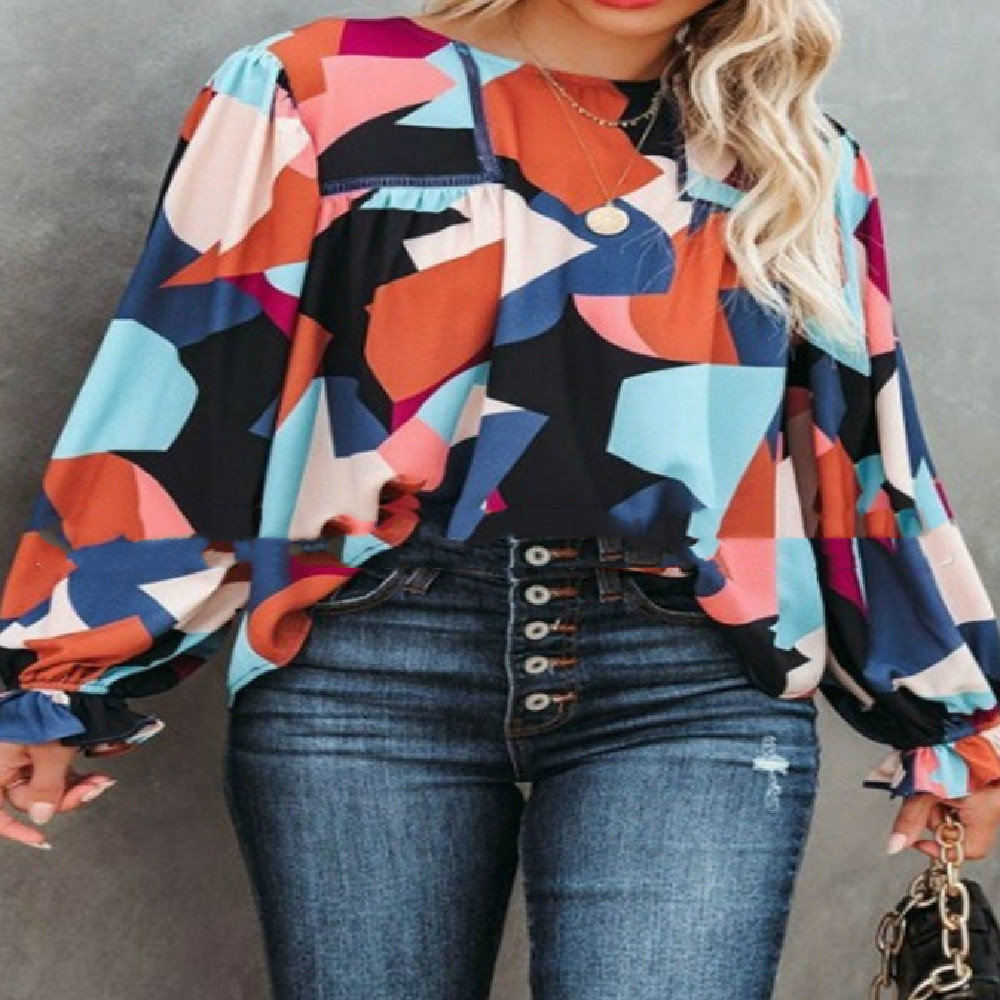 Title 3, Fashion Ruffles Puff Sleeve Shirt