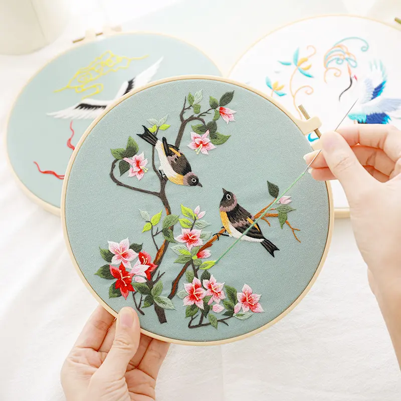 Chinese Style Flower And Bird Diy Hand