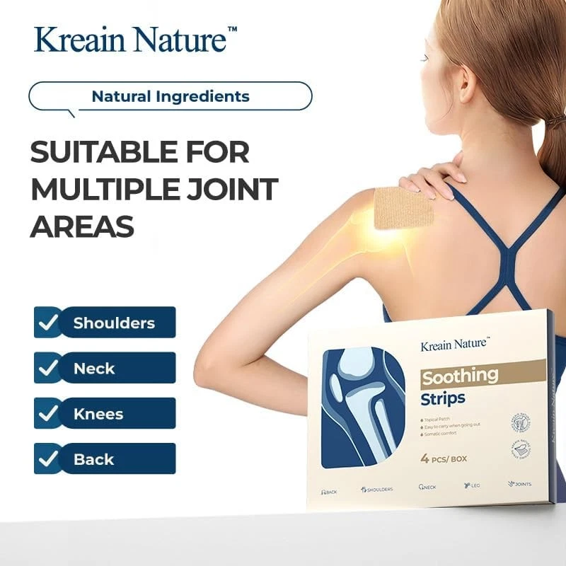 Kreain Nature 1 Soothing Strips Joint Patch Apply On Shoulders Arms Knees 4-Pack