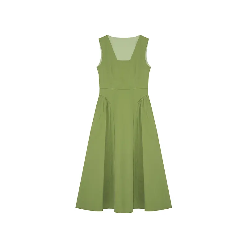 Elegant Square Neck Suspender Dress Women's Sense Of Design