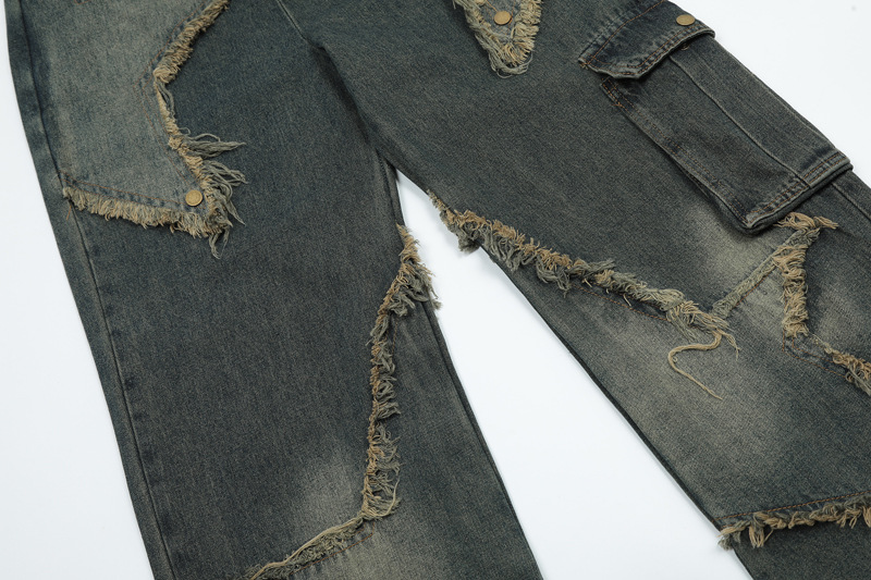 Title 13, Damen Jeans mit geradem Bein, waschbar, lockere...