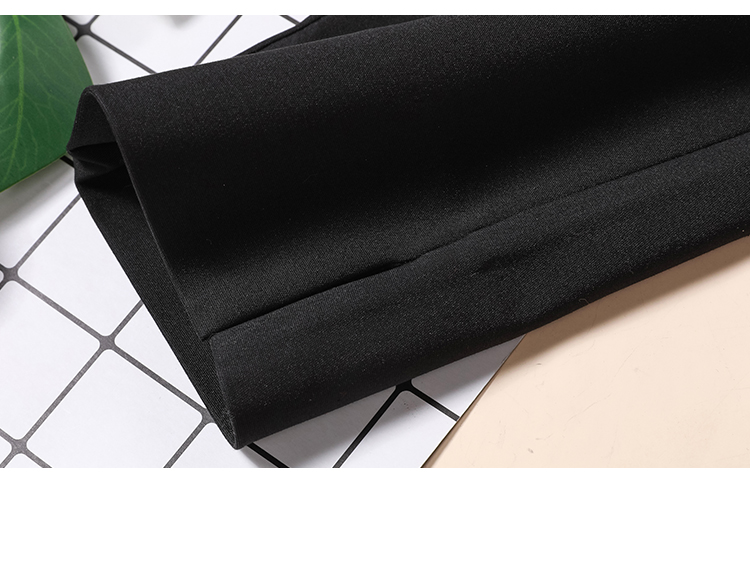 Casual Lady's Small Trousers Fashion High Waist Was Thin