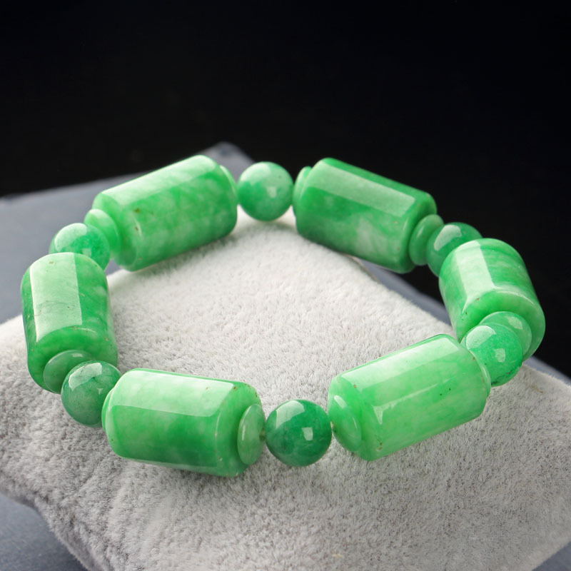 Title 2, Dry Green Bracelet Cold Jade Necklace