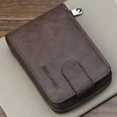 Short Card Bag Multi Slot Youth Fashion - Coffee - View 1