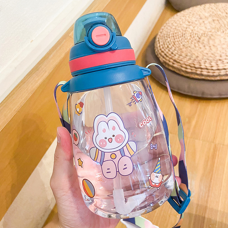 Title 9, Cartoon Cute Girl With Big Belly Water Cup With...