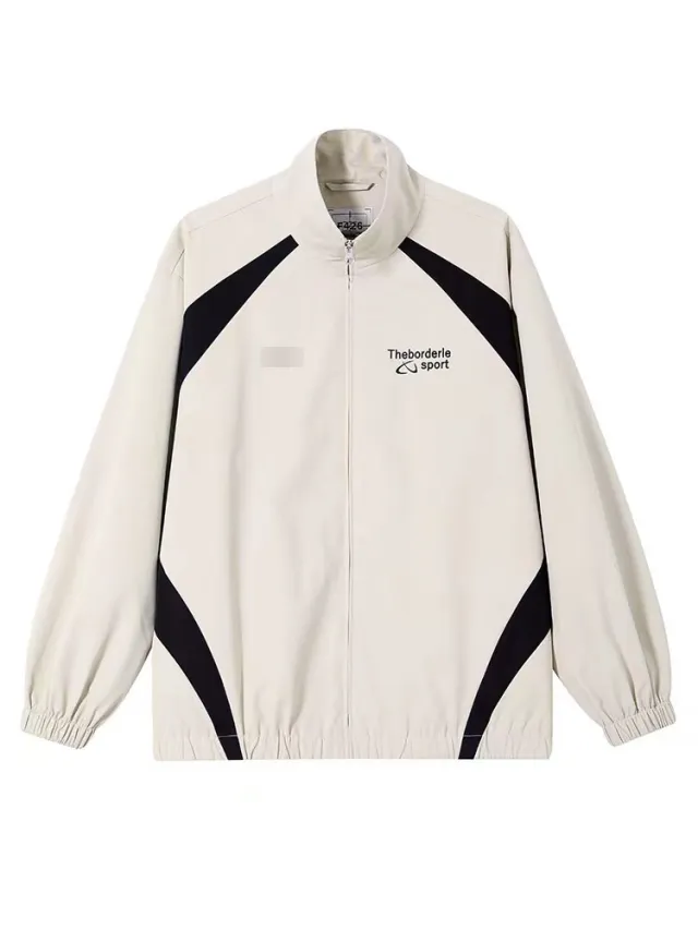 Women's Loose Fitting American Street BF Casual Sports Jacket Apricot - Shop at LoveMi