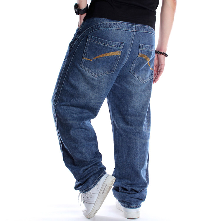 Plus Fat Plus Size Hip-hop Jeans Men's Trend