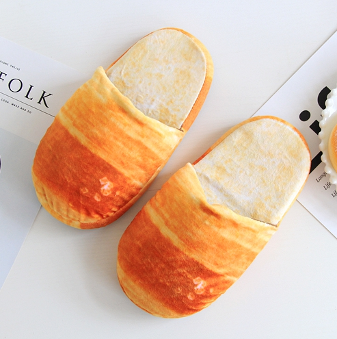 Title 1, Simulated Bread Home Slippers Indoor Lovers Flo...